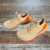 Adidas Pale Pink/Orange Ultraboost Sneakers - Size 7.5