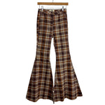 We the Free Brown Plaid Bell Bottoms- Size 27 (sold out online, Inseam 32”)