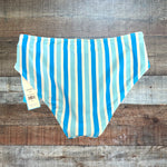 Draper James Awning Draper Blue Stripe Mid Rise Bikini Bottom NWT - Size XS (We Have Matching Top -Sold Out Online!)