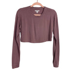 WellBeing + BeingWell Brown Cropped Tee- Size S (sold out online)
