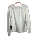 DKNY White Mesh NY Mets Long Sleeve Top NWT- Size 2