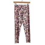 Onzie Mocha/Brown/White Animal Print Leggings- Size S/M (Inseam 25”)