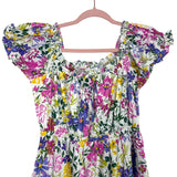 ASTR The Label Floral Tiered Dress with Slit- Size L