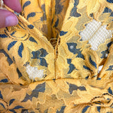 Anthropologie Plenty By Tracy Reese Yellow Lace Dress - Size 0 (See Notes)