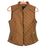 Love Tree Camel Quilted Vest- Size S