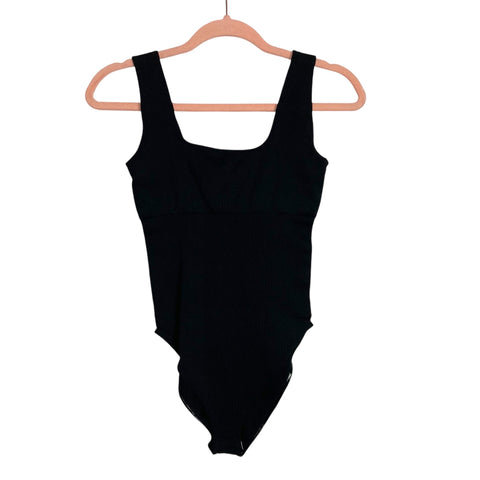 Brassy Bra-Less Black Bodysuit NWOT- Size L/XL