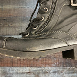 By Guess Black Combat Boots- Size 7 (see notes)