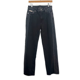 Calvin Klein Two Toned Black Wide Leg Jeans- Size 28 RG