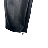 Zara Black Faux Leather Zippered Hem Pants- Size S (Inseam 27")