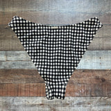 ELE SWIMS Black and White Check Bikini Bottoms- Size S (see notes)