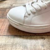 Steve Madden White Leather Sneakers- Size 7.5 (see notes)