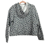 Pink Lily Grey Floral Hooded Sweatshirt- Size S (sold out online, we have matching sweatpants)
