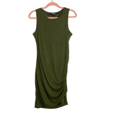 BTFBM Olive with Side Ruching Tank Dress NWT- Size S