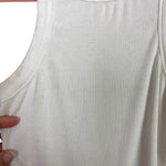 Cotton Candy LA White Racer Back Crop Top - Size S (See Notes)
