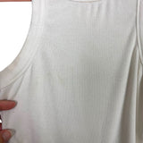 Cotton Candy LA White Racer Back Crop Top - Size S (See Notes)