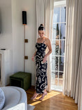 Seven Wonders Black White Floral Back Lace Up Slip Dress- Size S/4 (sold out online)