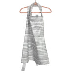 Boppy White/Gray Striped Nursing Cover