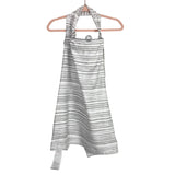 Boppy White/Gray Striped Nursing Cover