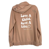 Independent Trading Company Blush Love One International Hooded Sweatshirt- Size M (see notes)