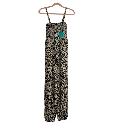 Posh Peanut Animal Print Jumpsuit NWT- Size S