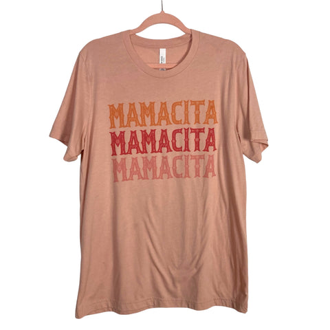 Bella + Canvas Peach Mamacita Tee- Size L (see notes)