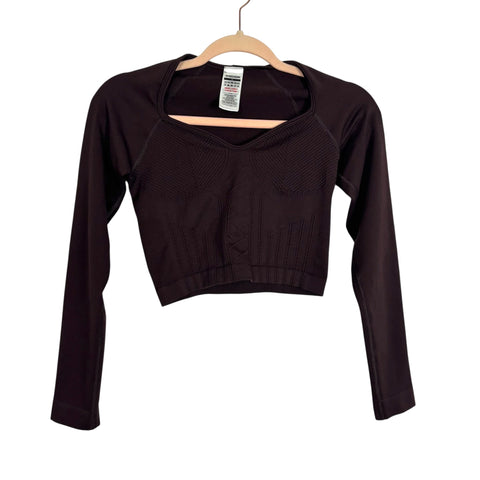 Gymshark Brown Crop Top - Size S