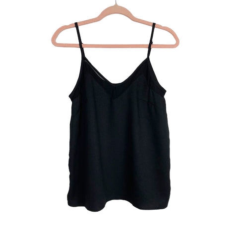 Cupshe Black Mesh Trim V-Neck Cami Top NWT- Size S (sold out online)
