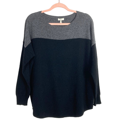 Joie Black and Grey Wool and Cashmere Blend Sweater- Size S