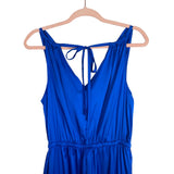 DO+BE Blue Satin Jacinta Cowl Neck Jumpsuit NWT- Size S