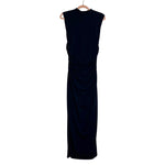 Abercrombie & Fitch A&F Modal-Blend Collection Navy Blue Fitted Dress - Size S Tall