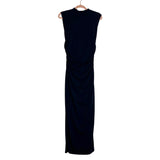 Abercrombie & Fitch A&F Modal-Blend Collection Navy Blue Fitted Dress - Size S Tall