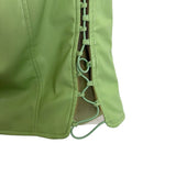 Camila Coelho Mint Green Faux Leather Side Lace Up Strapless Mini Dress - Size S (sold out online)