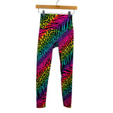 K-Deer Neon Animal Print Sneaker Length Leggings- Size S (sold out online)