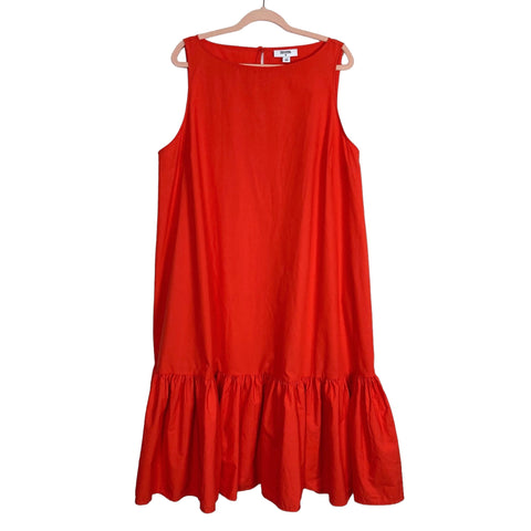 Christopher John Rogers X Target Orange Red Sleeveless A-Line Dress- Size 1X (sold out online)