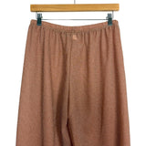 No Brand Pink Shimmer Two Piece Feather Trim Pants Set- Size L (sold as a set)
