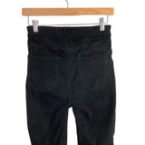 Good American Black Velvet Good Legs Pants- Size 0/25 (Inseam 28”)