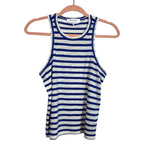 Frame Royal Blue/White Stripe Ringer Tank - Size S