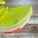 Adidas Neon Yellow Ultraboost Sneakers - Size 7.5 (See Notes)