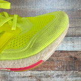 Adidas Neon Yellow Ultraboost Sneakers - Size 7.5 (See Notes)