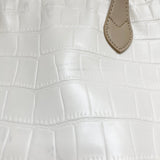 No Brand Cream Faux Leather Tote Bag (see notes)