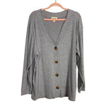 Open Edit Grey Three Piece Short Set- Size XL