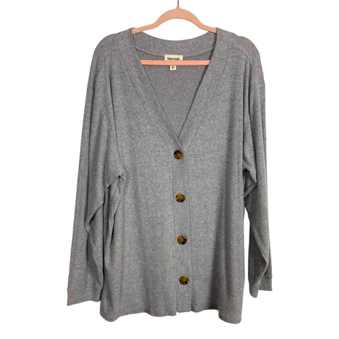 Open Edit Grey Three Piece Short Set- Size XL