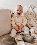 Maxwell Monograms Cream Liam Sweatshirt Bubble- Size 12-18M (see notes)