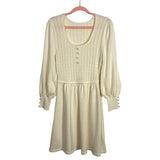 Staud Cream Wool Blend Sweater Dress-Size ~XL (see notes, no size tag, fits like an XL)