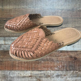 Sols Woven Leather Slide Sandals- Size 7