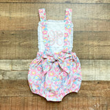 The Gray Kate Lot Floral Embroidered "H" Bubble- Size 3T