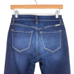 KanCan Dark Wash Raw Hem Jeans- Size 5/26 (Inseam 26")