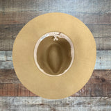 Nordstrom Tan Belted Wide Brim Hat