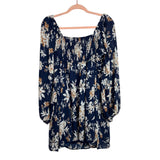 Abercrombie & Fitch Navy Floral Print Dress - Size XL
