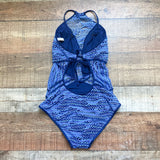 BECCA by Rebecca Virtue Blues and Purple One Piece- Size ~M (no size tag, fits like M)